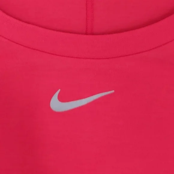 Nike Women's Dri-Fit One Luxe Tee T-Shirt Small Red Soft Breathable Recycled - Picture 8 of 16